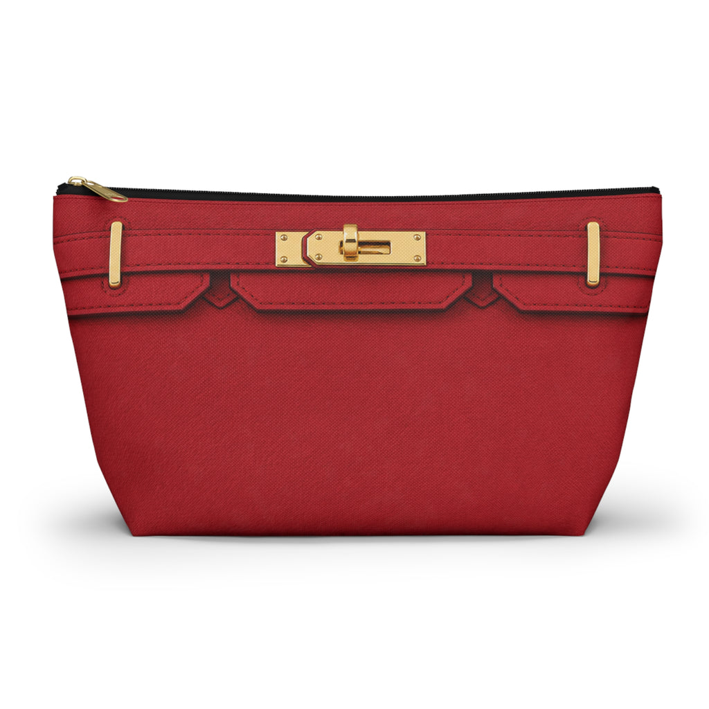 Canal Street Large Burgundy Makeup Bag —  T-Bottom Travel Bag