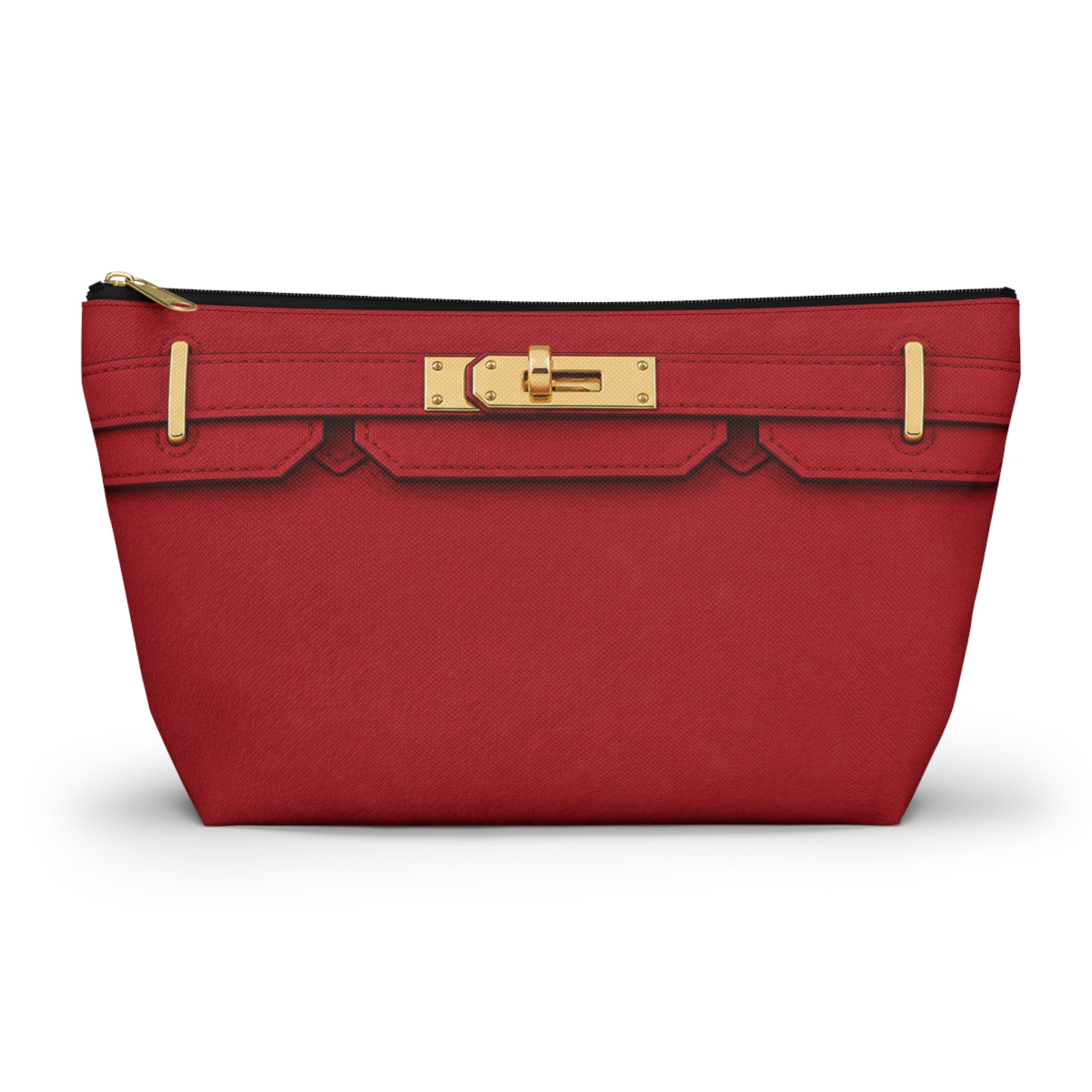 Canal Street Large Burgundy Makeup Bag —  T-Bottom Travel Bag