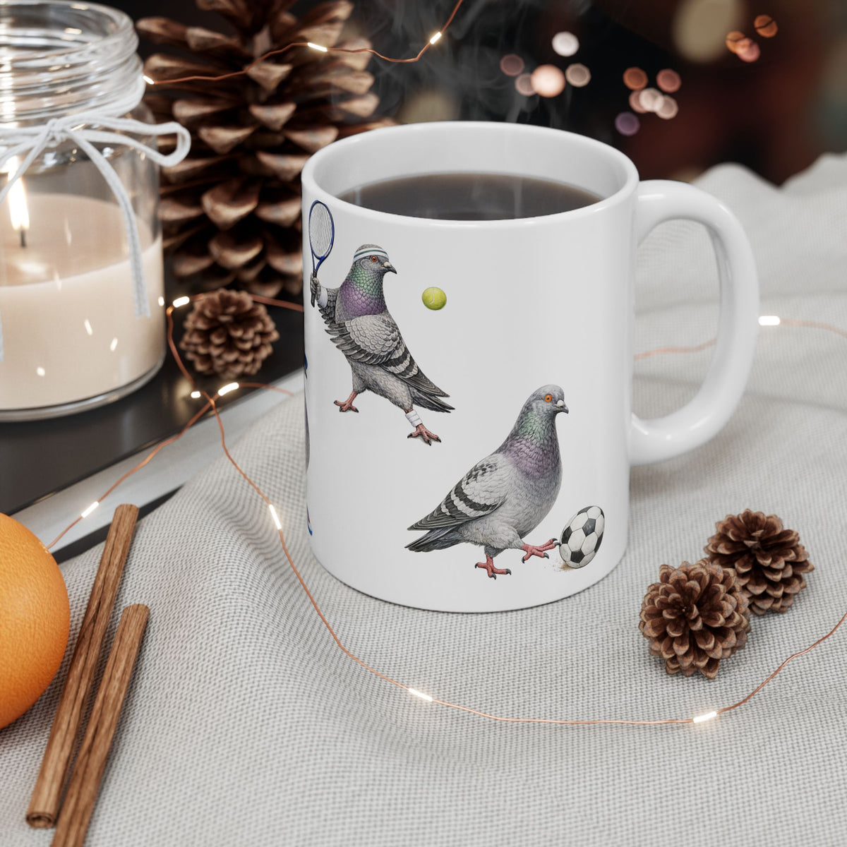 Get Well Soon | NYC Pigeon Active Lifestyle Bird Lovers 11oz Coffee Cup