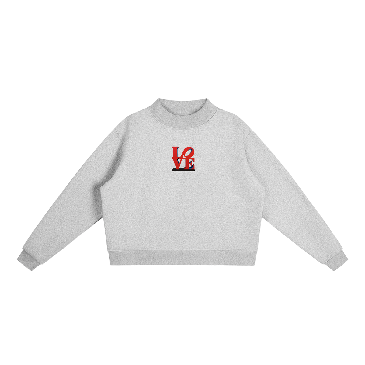 Icons of New York Fleece Mock-Neck Crew Sweatshirt