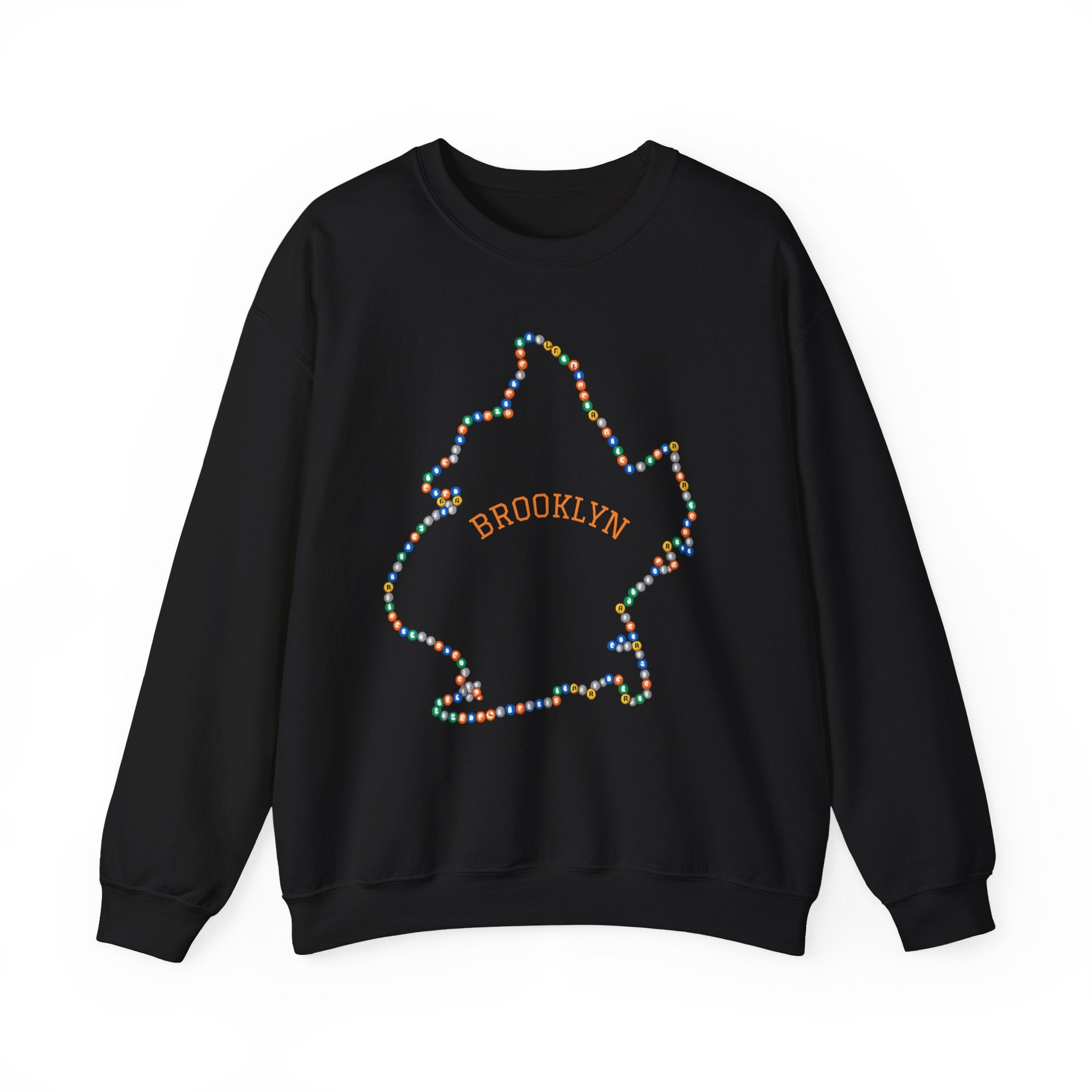 Sudadera con mapa del metro de Brooklyn | Suéter de cuello redondo de NYC