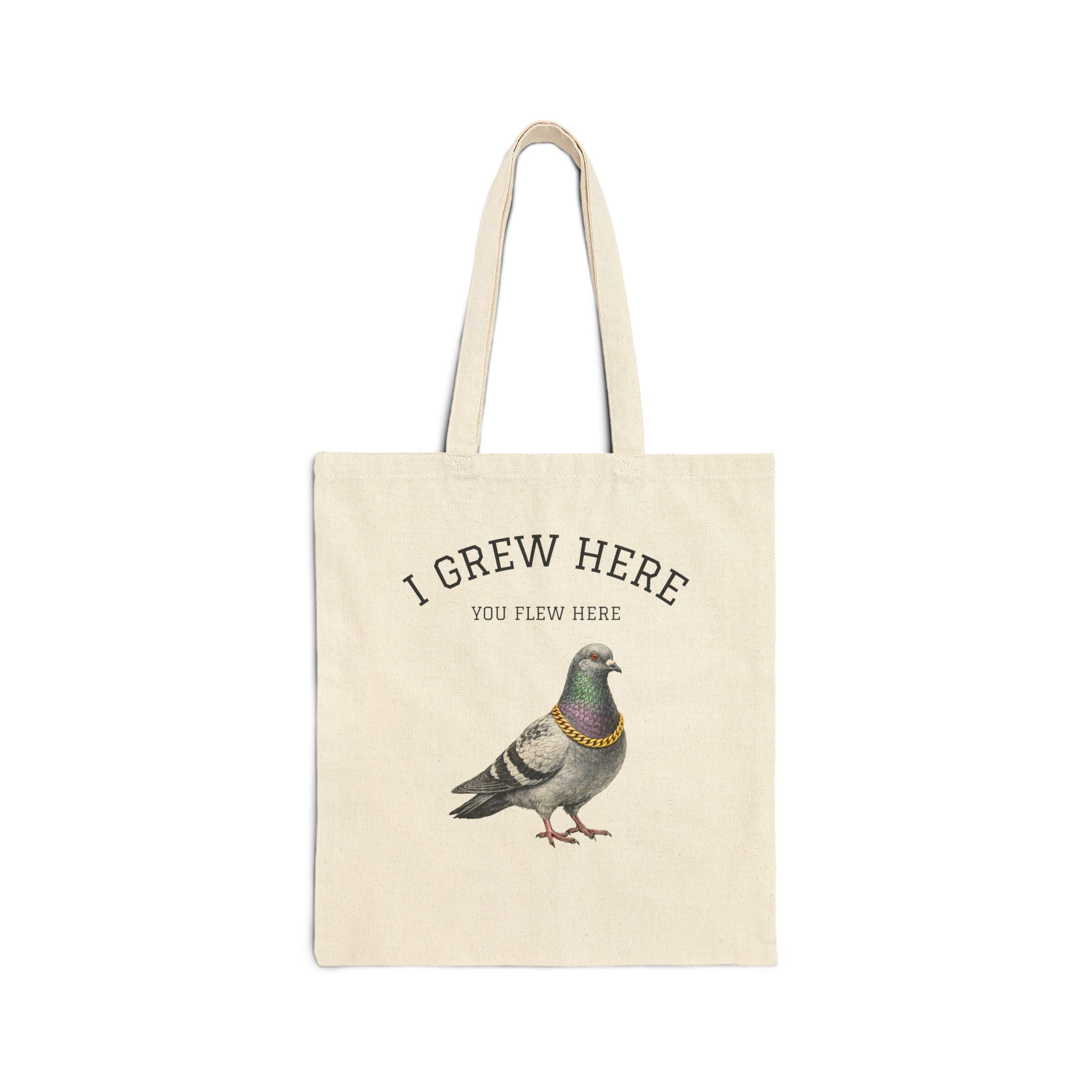 NYC Pigeon Bag | I Grew Here You Flew Here NYC Tote Bag