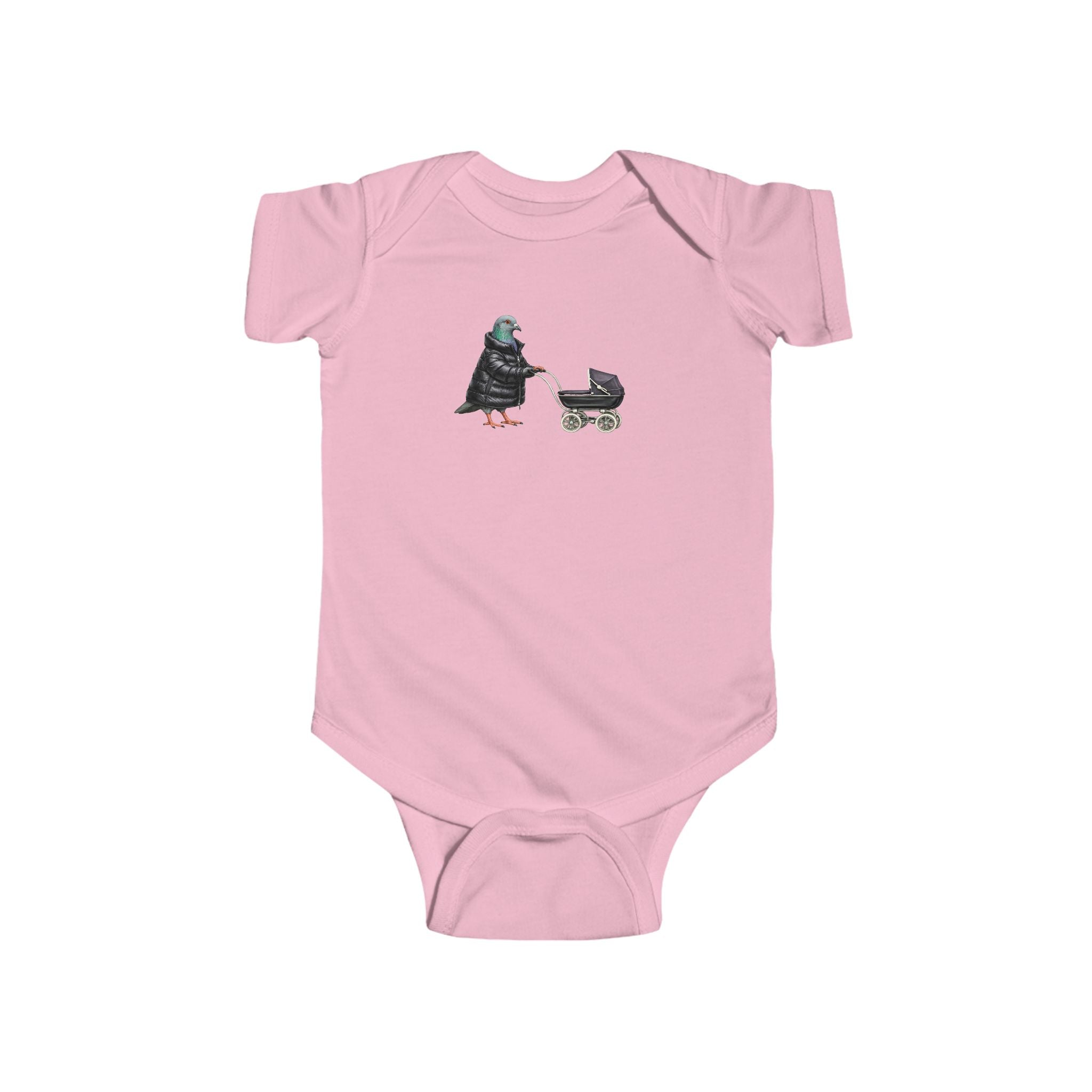 Customizable Park Slope NYC Pigeon Baby Onesie | New Yorker Reveal Infant Bodysuit