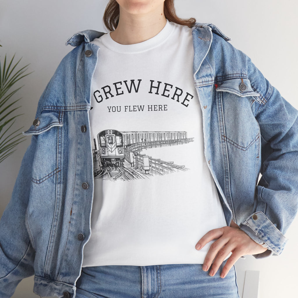 Elevated Subway T-Shirt |I Grew Here You Flew Here New York City Train Tee