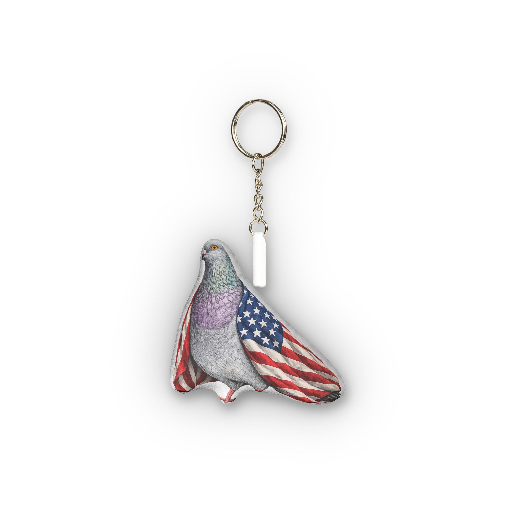 United States International Pigeon Mini Plush Keychain |  Bird Lovers Plushie Bag Charm