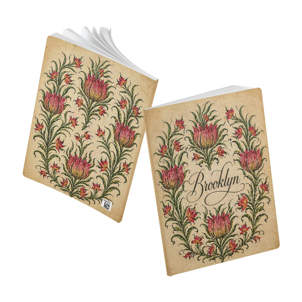 Brooklyn Vintage-style Floral Journal — Brooklyn Garden Softcover Notebook