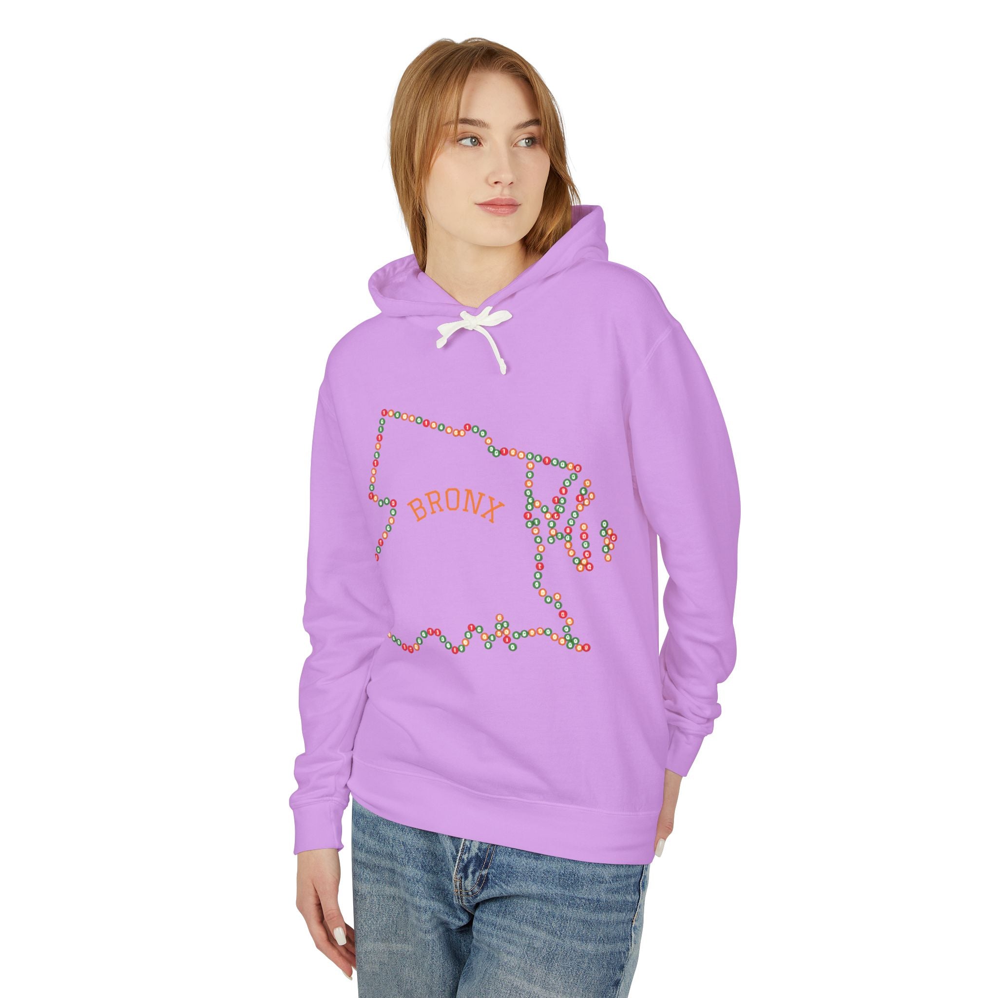 Sudadera con capucha del metro de Bronx | Sudadera con capucha del contorno del distrito de Nueva York