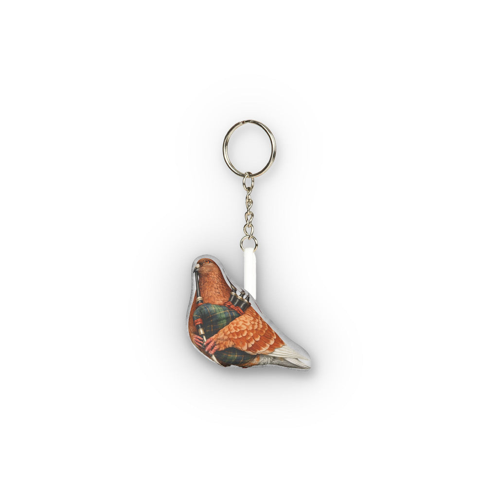 Woodlawn NYC Pigeon Mini Plush Keychain | Bronx Irish Redhead Bagpipes Bird Lovers Plushie Bag Charm