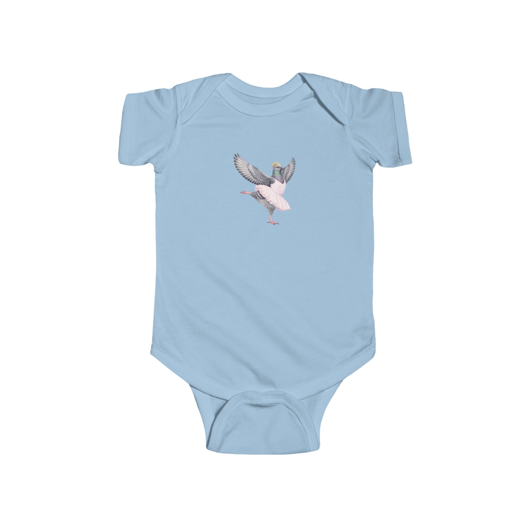 Customizable Lincoln Square NYC Pigeon Baby Onesie | New Yorker Reveal Infant Bodysuit