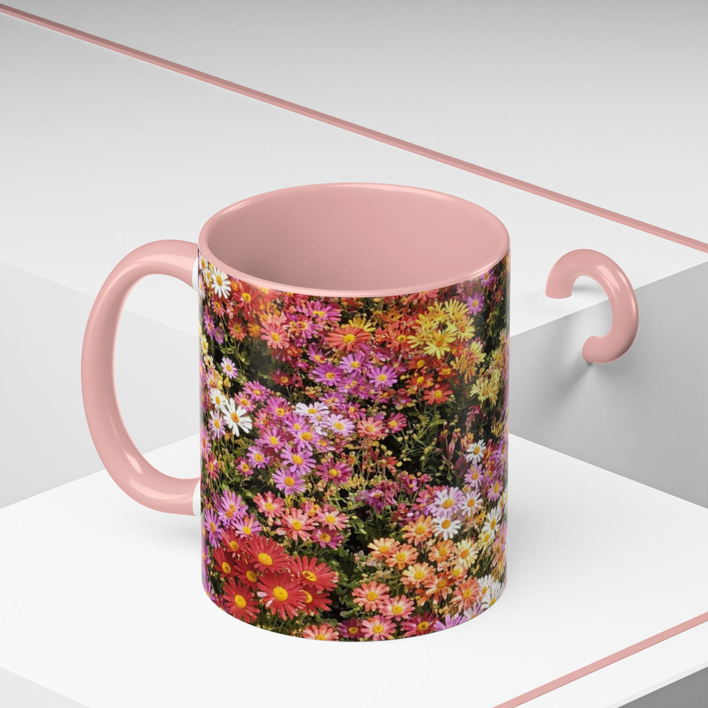 Central Park Korean Chrysanthemum Accent Coffee Mug — Tea Mug 11oz
