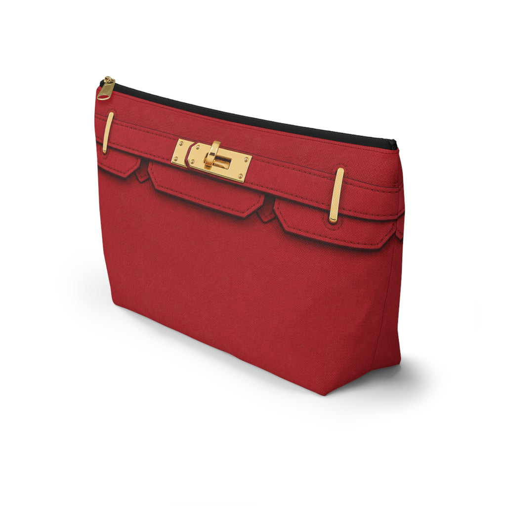 Canal Street Large Burgundy Makeup Bag —  T-Bottom Travel Bag