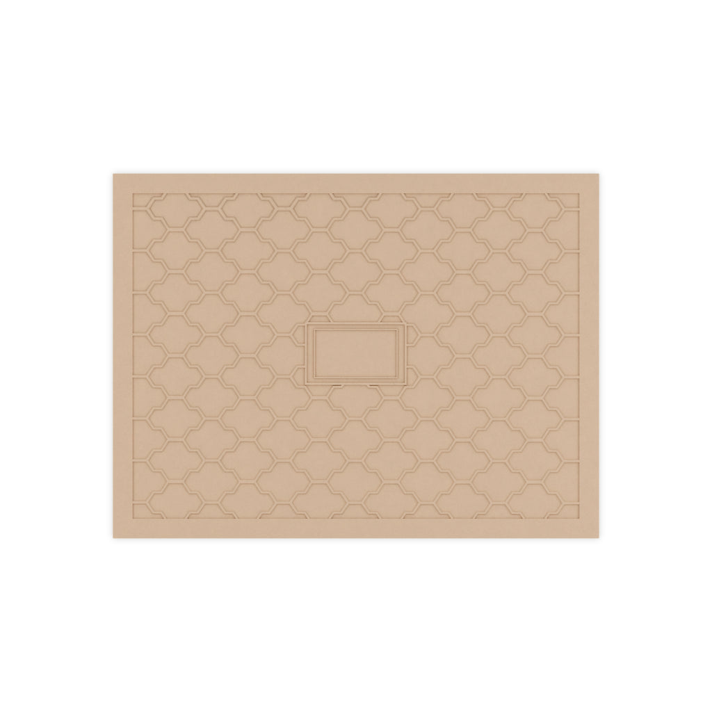 Chrysler Building Art Deco Ceramic Kitchen Tile — NYC Navy & Gold Geometric 6" x 8" Shower Tile