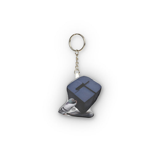 Astor Place NYC Pigeon Mini Plush Keychain | New York East Village Bird Lovers Plushie Bag Charm
