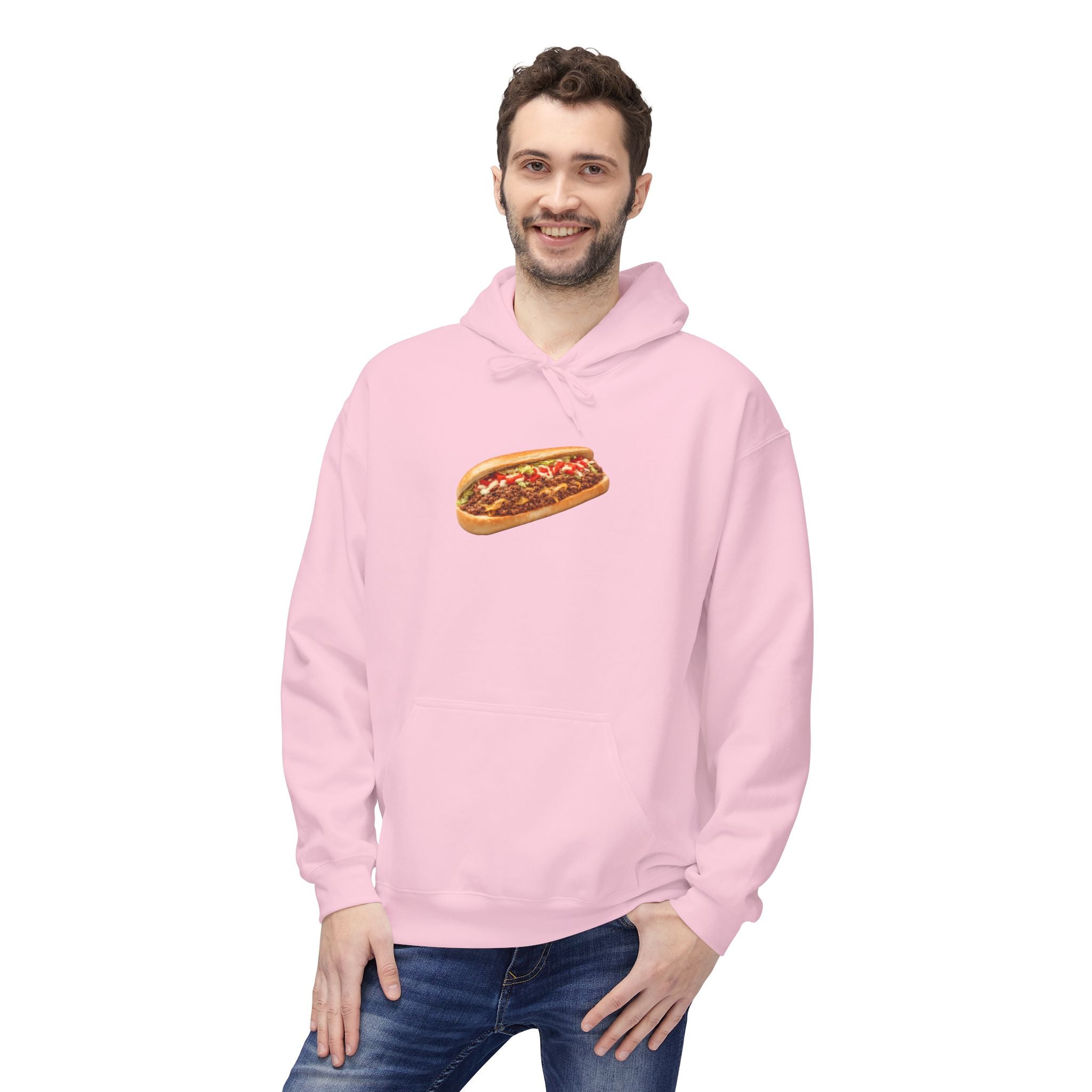 NYC Chopped Cheese Hoodie — New York Sandwich Hooded Pullover Sweatshirt