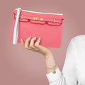 Canal Street Pink and Gold Clutch Bag — Elegant Wristlet Purse for Evening & Gifts