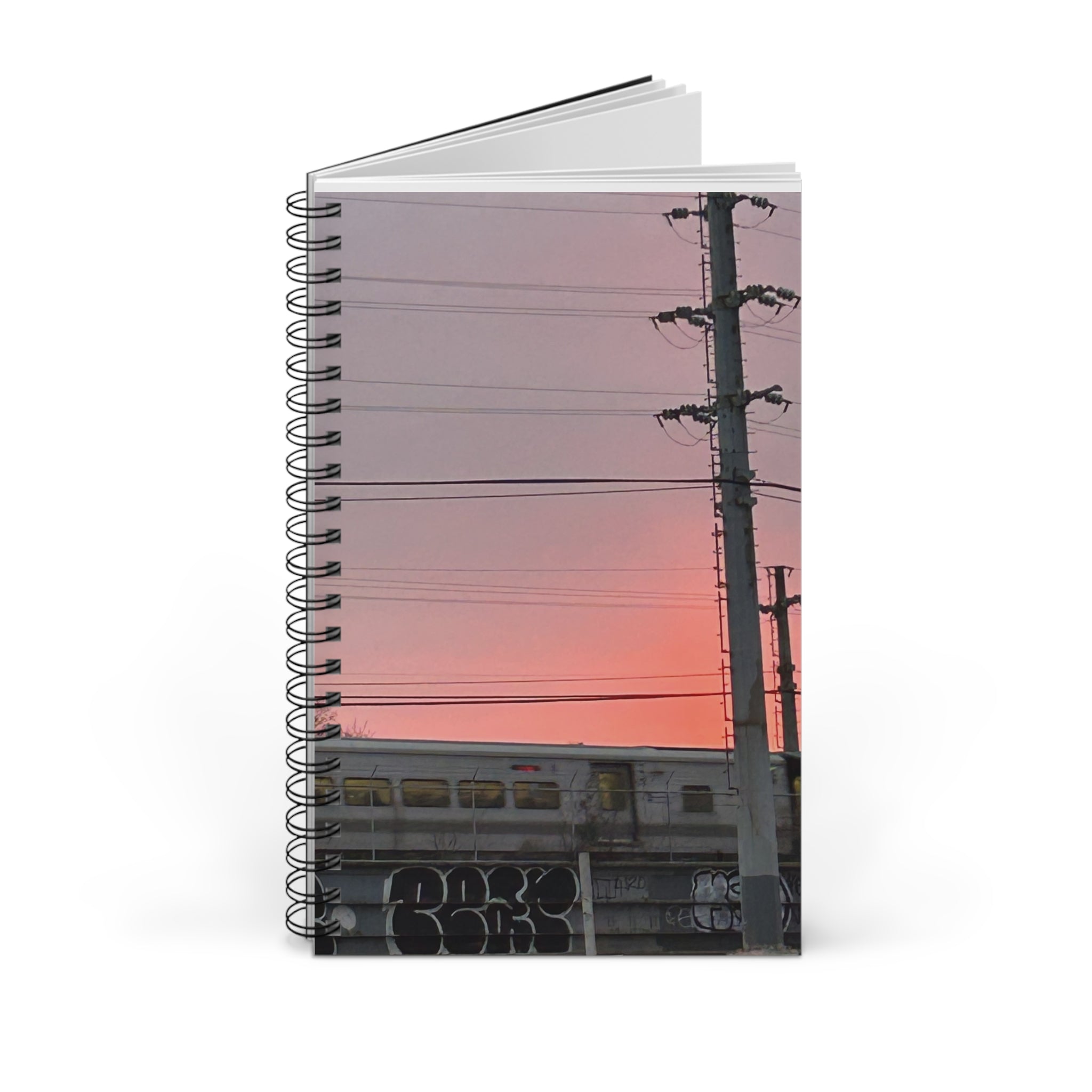 New York City Subway Train Spiral Journal   NYC Graffiti  Notebook