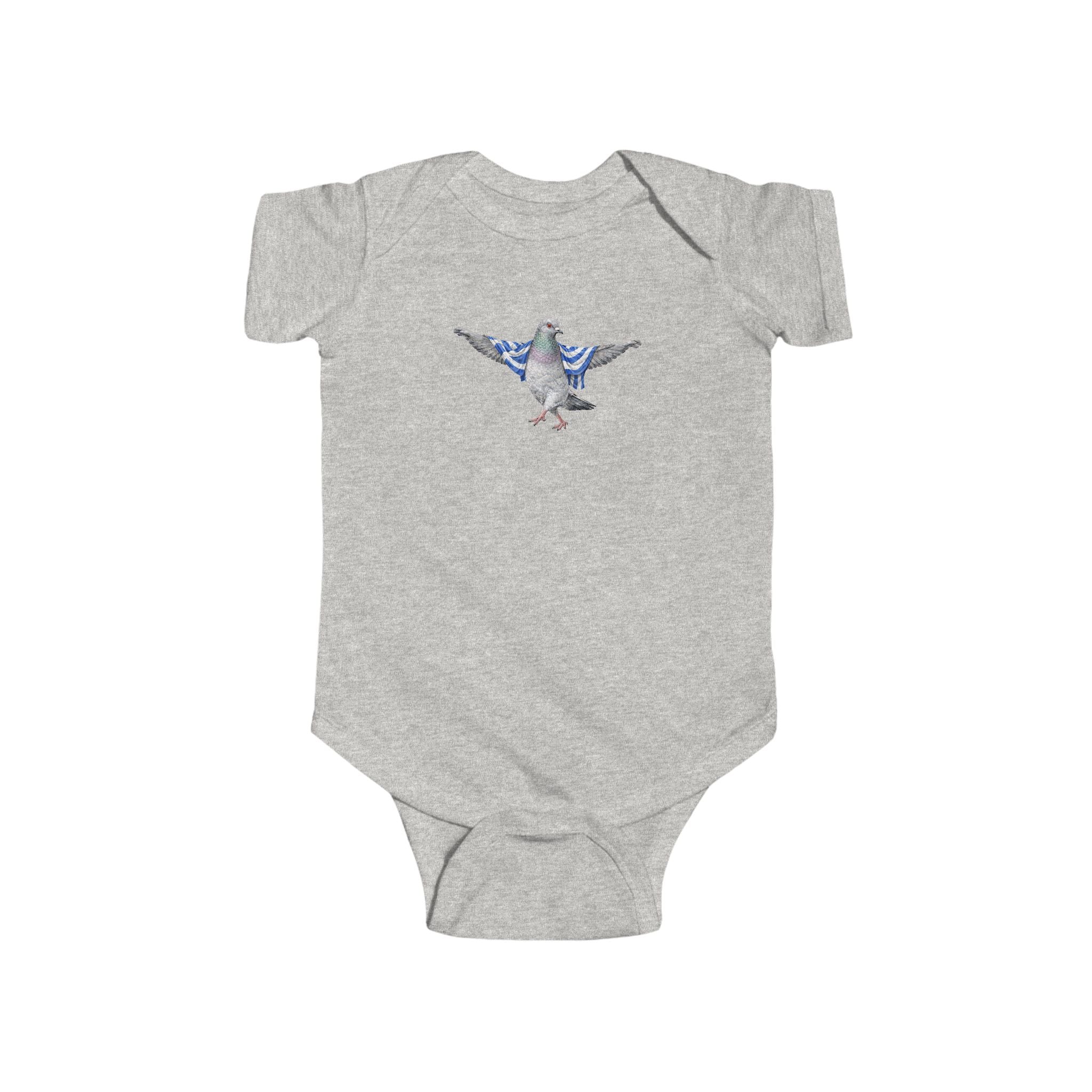 Customizable Astoria NYC Pigeon Baby Onesie | New Yorker Reveal Infant Bodysuit