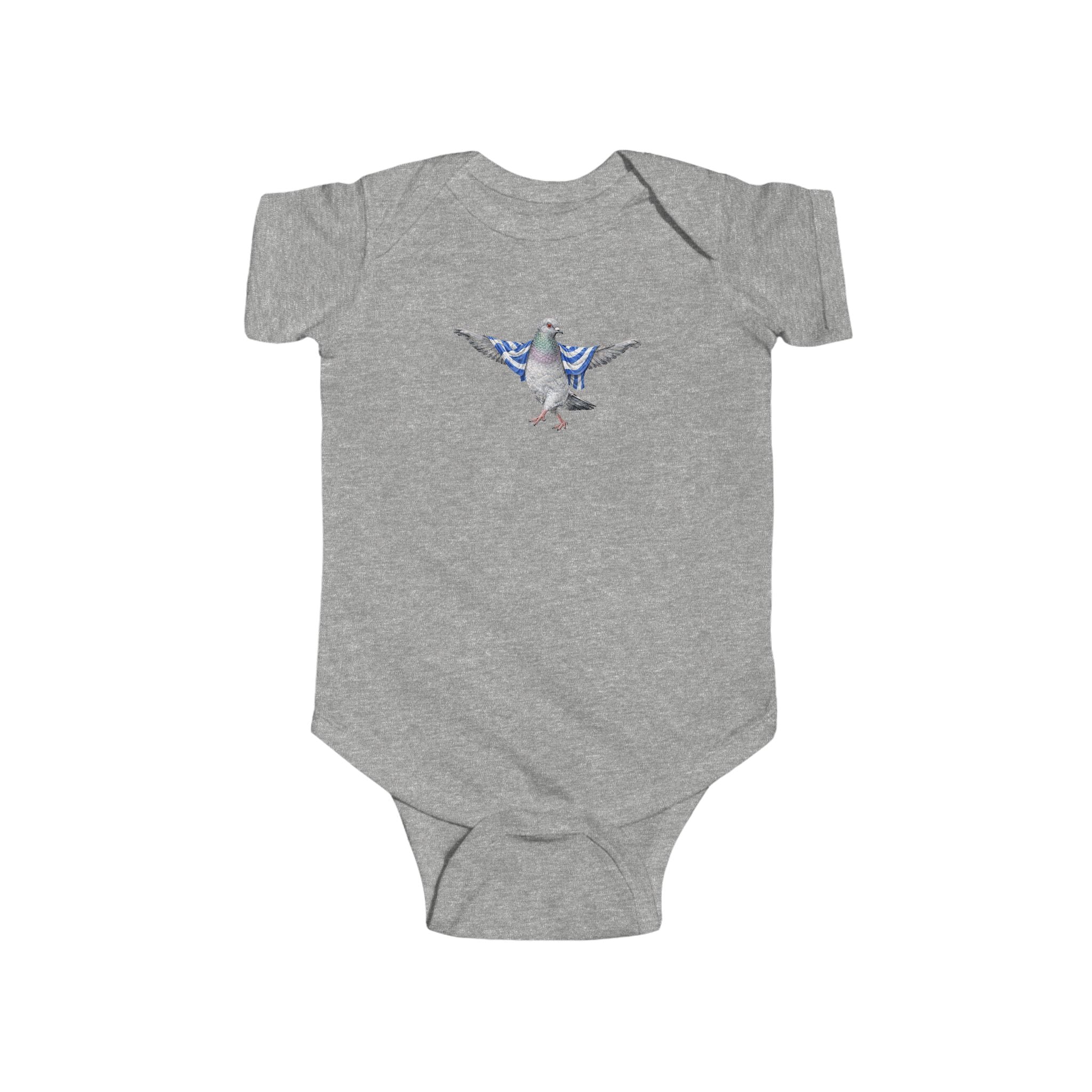 Customizable Astoria NYC Pigeon Baby Onesie | New Yorker Reveal Infant Bodysuit
