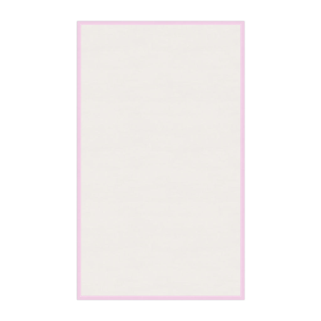 Customizable Rosé Wine Bottle Tea Towel — Pink Floral Kitchen Towel Hostess Gift