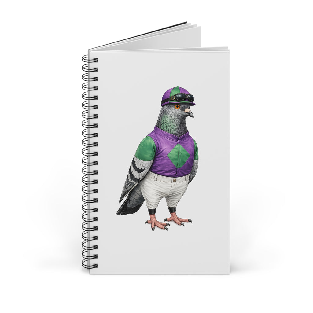 Customizable Ozone Park NYC Pigeon Spiral Journal | Bird Lovers Notebook