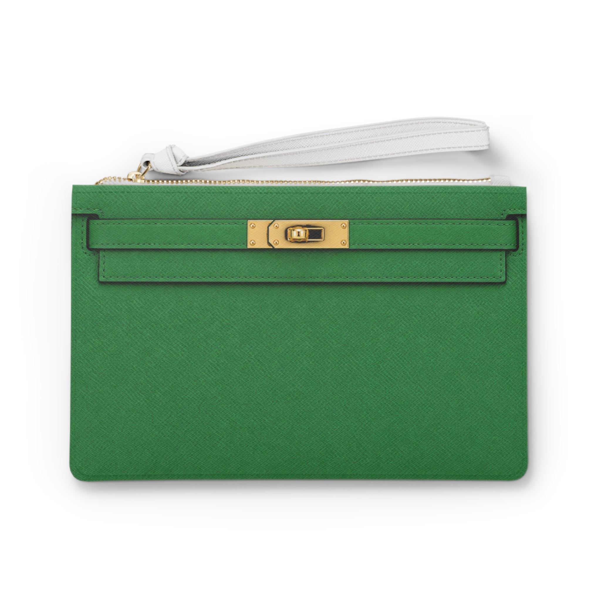 Canal Street Green Clutch Bag — Elegant Wristlet Purse for Evening & Gifts