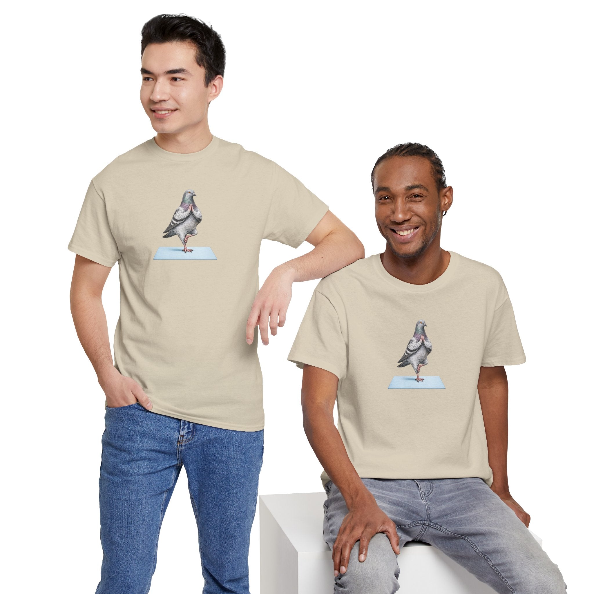 Customizable Central Park NYC Pigeon T-Shirt | Yoga Tee