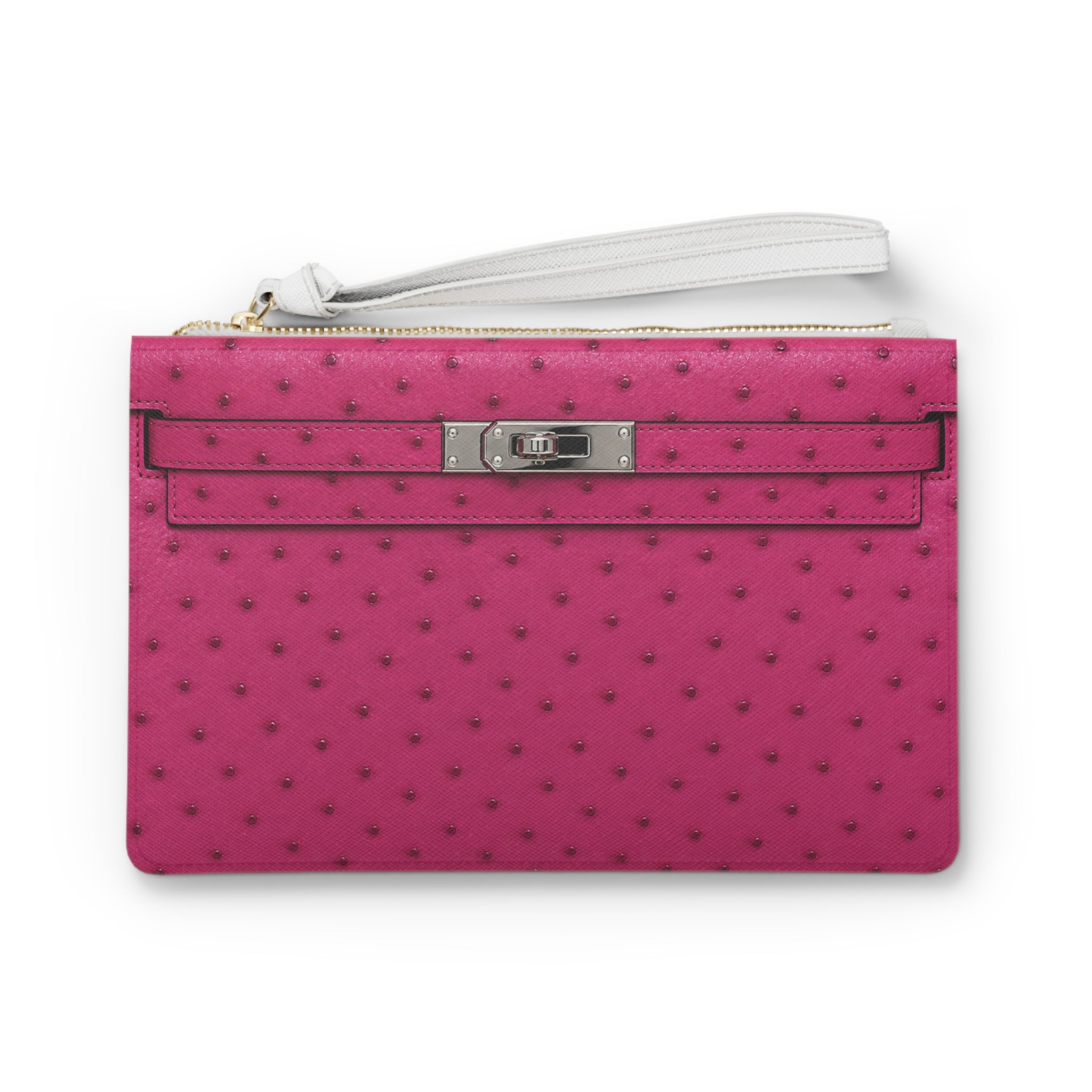 Canal Street Fuchsia Clutch Bag — Elegant Wristlet Purse for Evening & Gifts