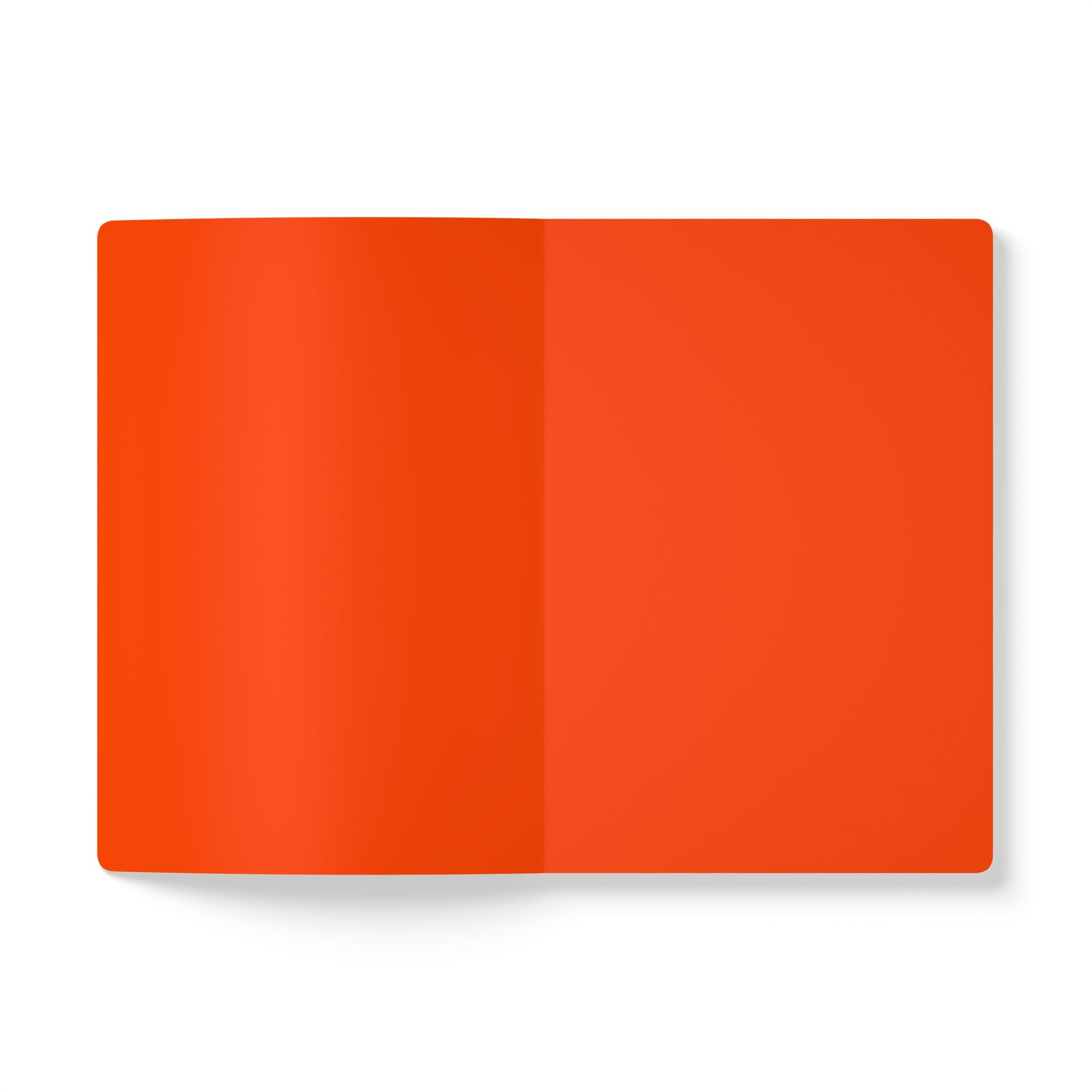Journal Softcover — Orange Garbage Truck Notebook