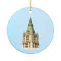 Woolworth Building Ceramic Christmas Tree Ornament — NYC Skyline Holiday Decoration