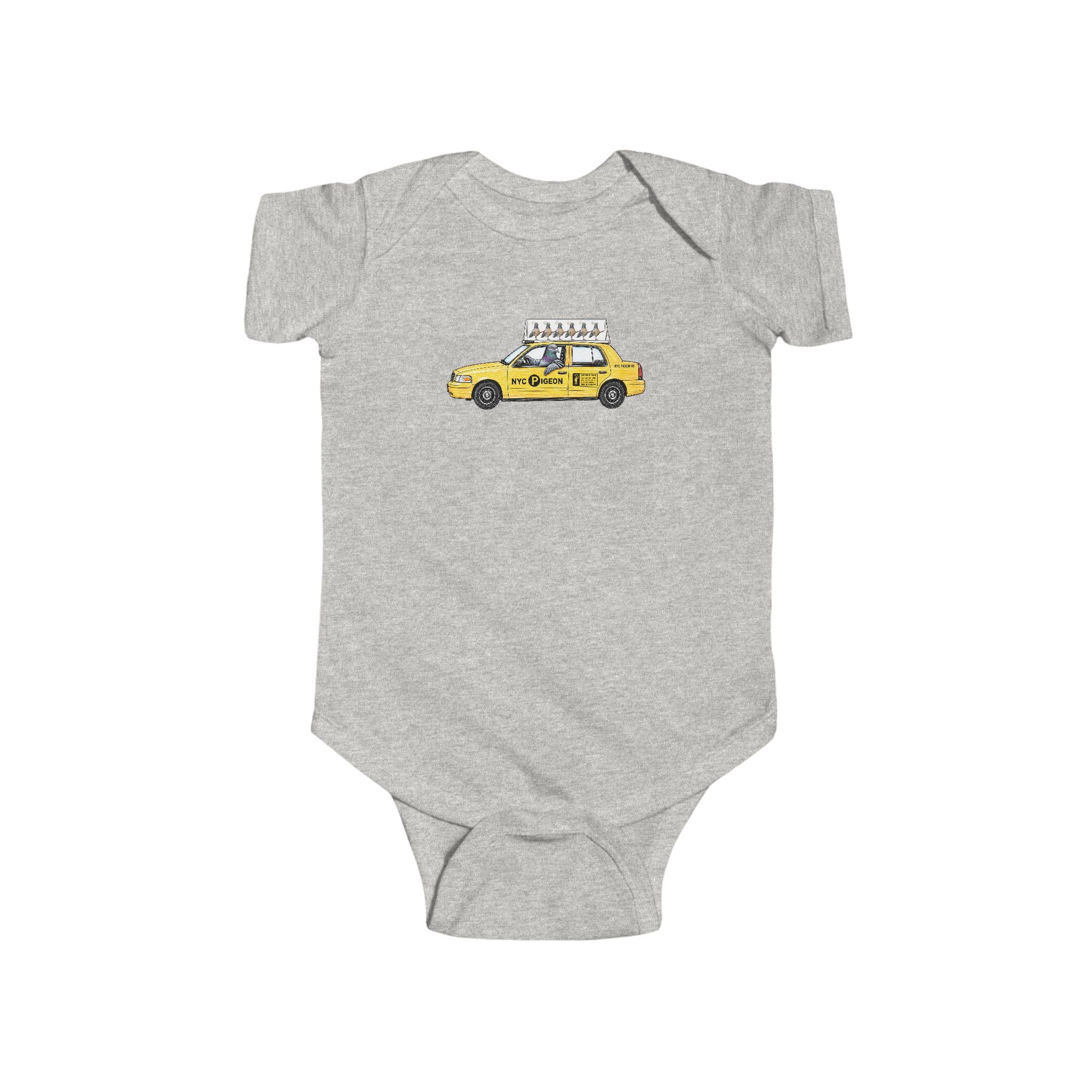 Customizable Jackson Heights NYC Pigeon Baby Onesie | New Yorker Reveal Infant Bodysuit
