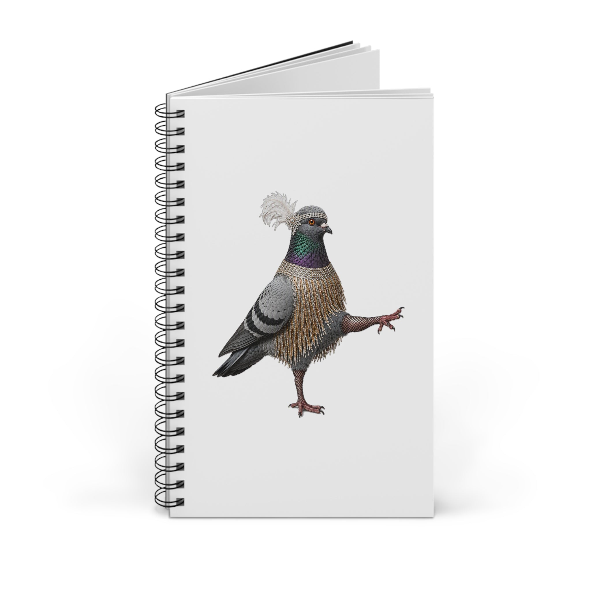Customizable Rockefeller Center NYC Pigeon Spiral Journal | Bird Lovers Notebook