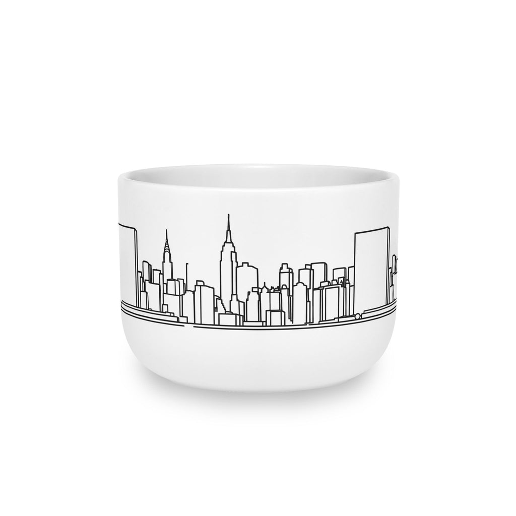 Manhattan Skyline Clam Chowder 25oz Ceramic Soup Bowl