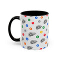 New York Subway Train Transit Icons Mug | NYC Metro Subway Pattern Accent Coffee Tea Mug 11oz
