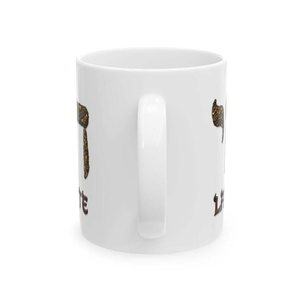Hebrew Chai Latte Mug | Ceramic Coffee Tea Mug 11oz