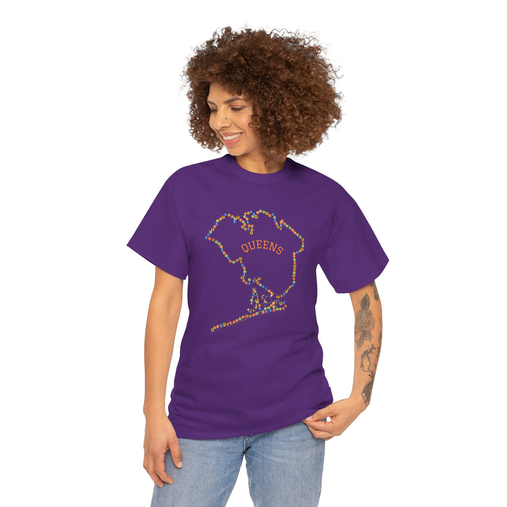 Queens Map Subway Signs T-Shirt | NYC Subway Tee
