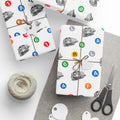 Subway Train & Transit Icons Gift Wrap Papers | NYC Metro Subway Pattern Wrapping Paper