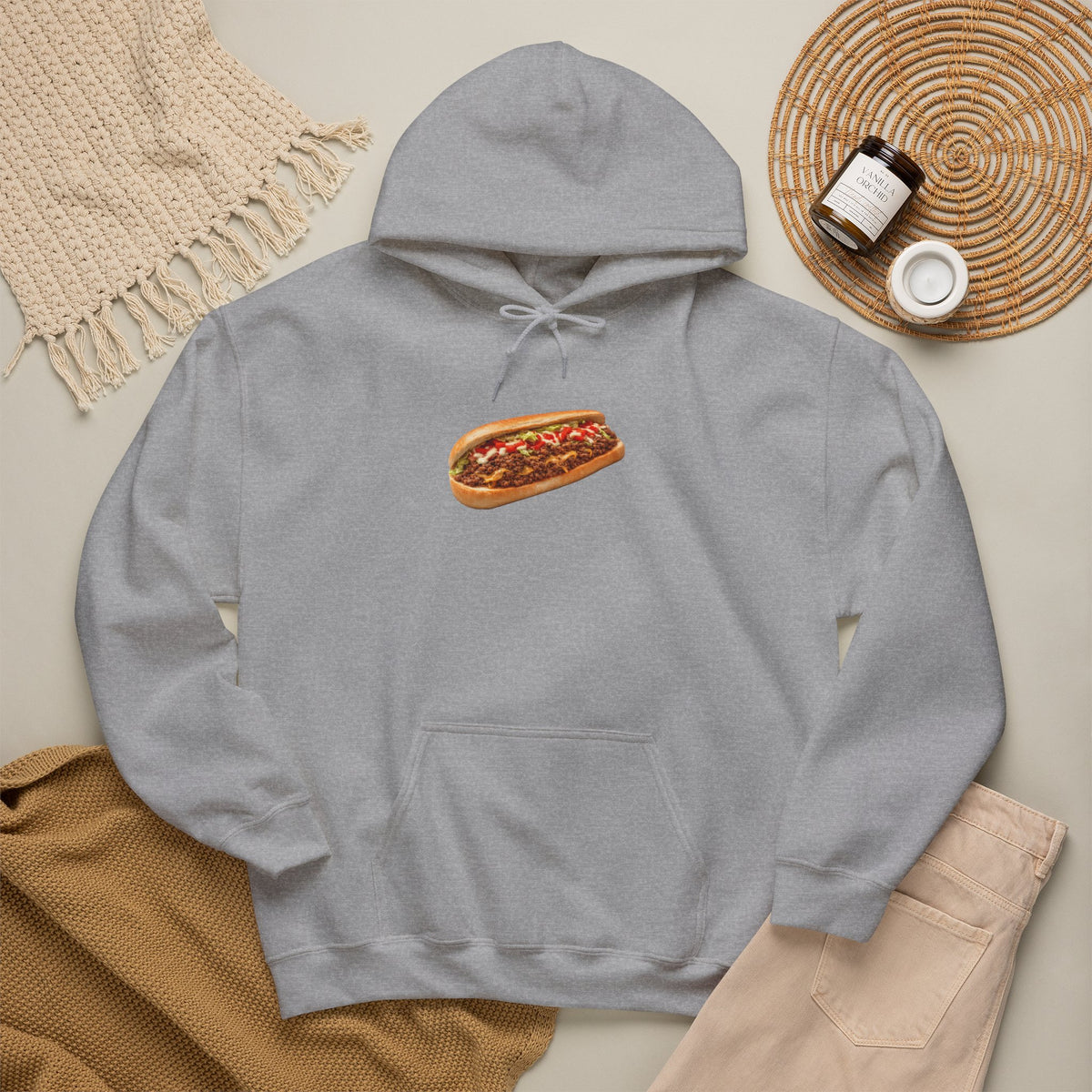 NYC Chopped Cheese Hoodie — New York Bodega Sandwich Hooded Pullover Sweatshirt