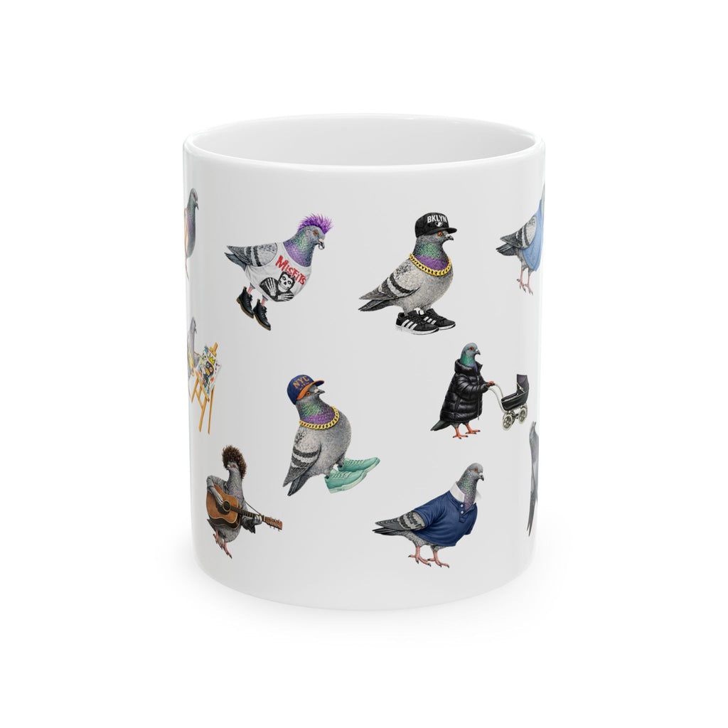 Pigeons of New York Mug | NYC Pigeon Bird Lovers Coffee Cup
