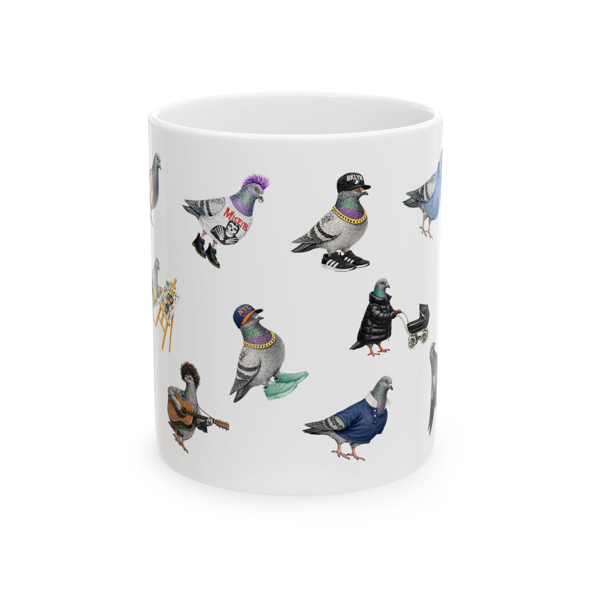 Pigeons of New York Mug | NYC Pigeon Bird Lovers Coffee Cup