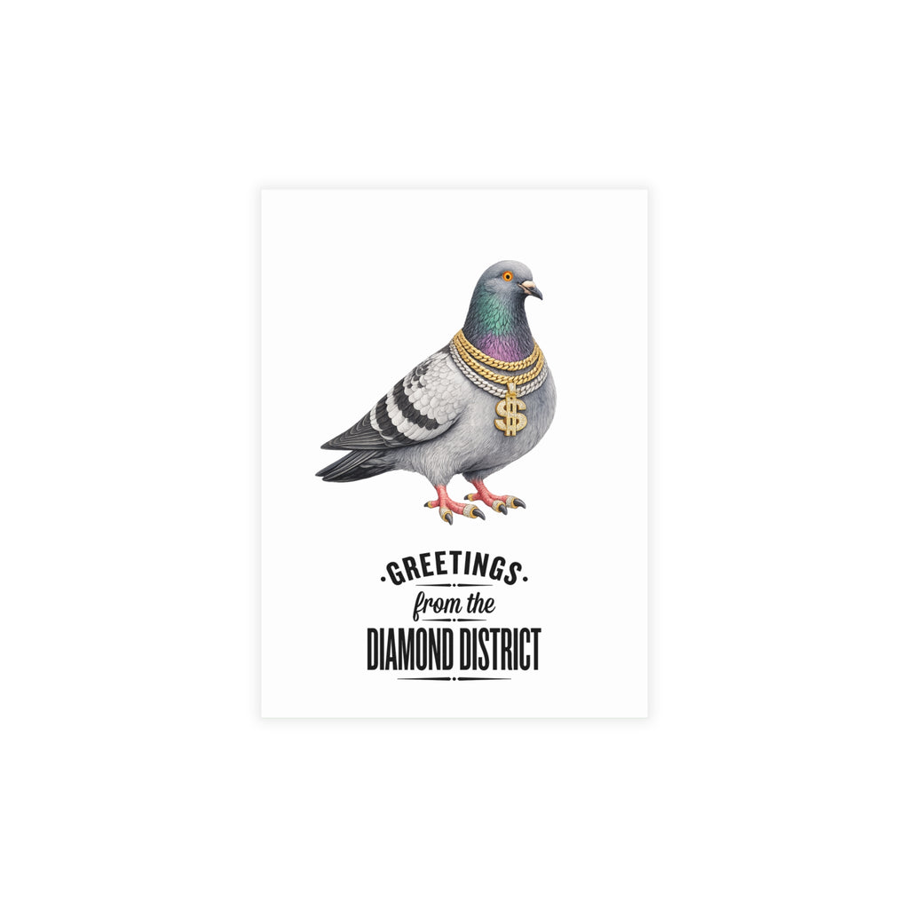 Diamond District NYC Pigeon Postcard Bundle (envelopes included)