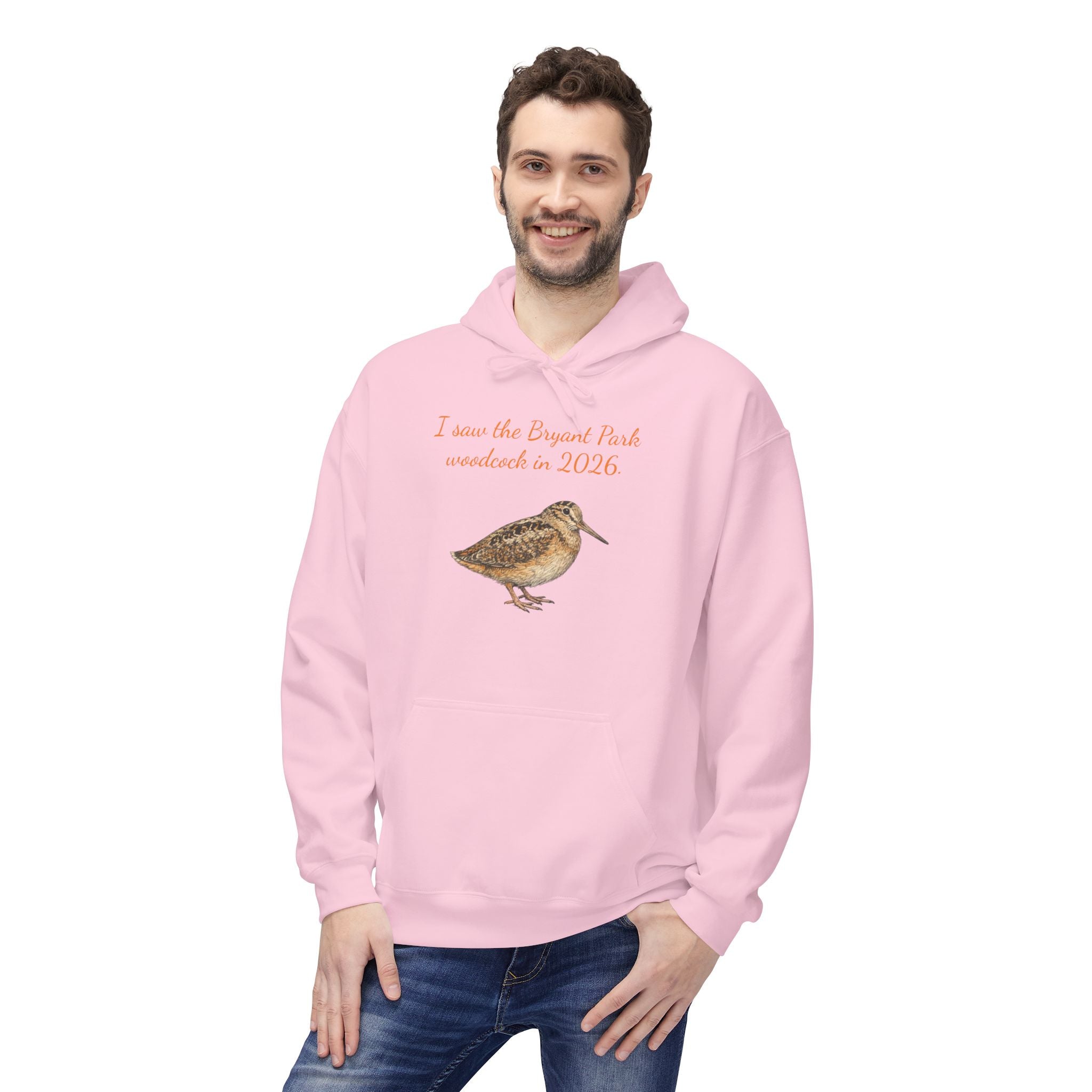 Bryant Park American Woodcock Bird Hoodie — Nature & Birdwatching Hooded Pullover Sweatshirt