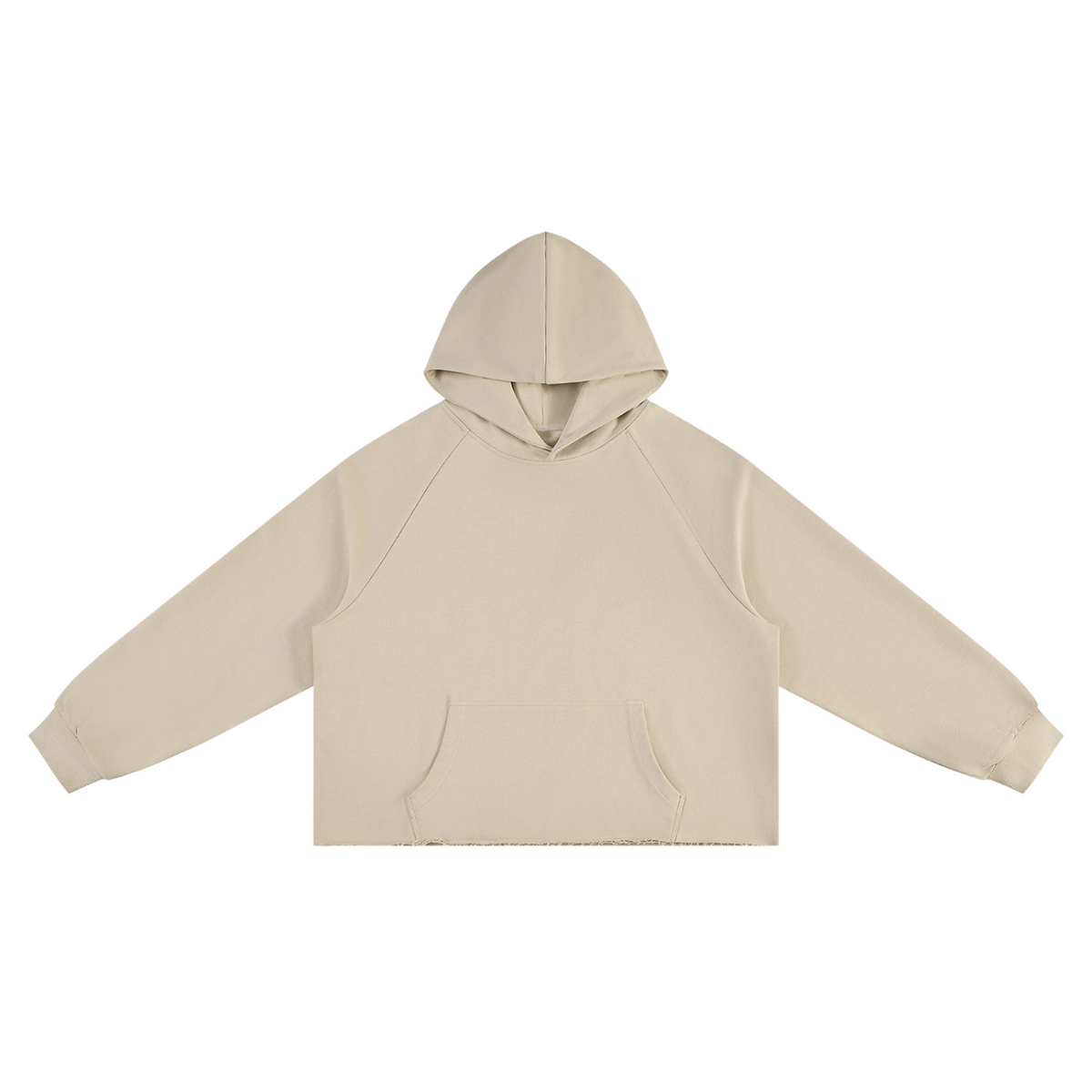 New York Basketball Unisex Vintage Wash Raw Edge Boxy Hoodie