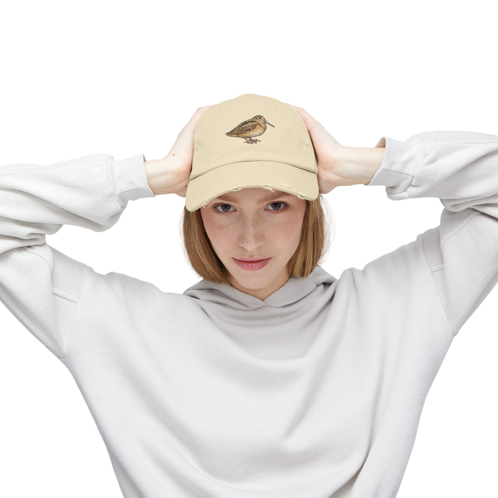 Bryant Park American Woodcock Distressed Cap — Nature Hat for Bird Lovers