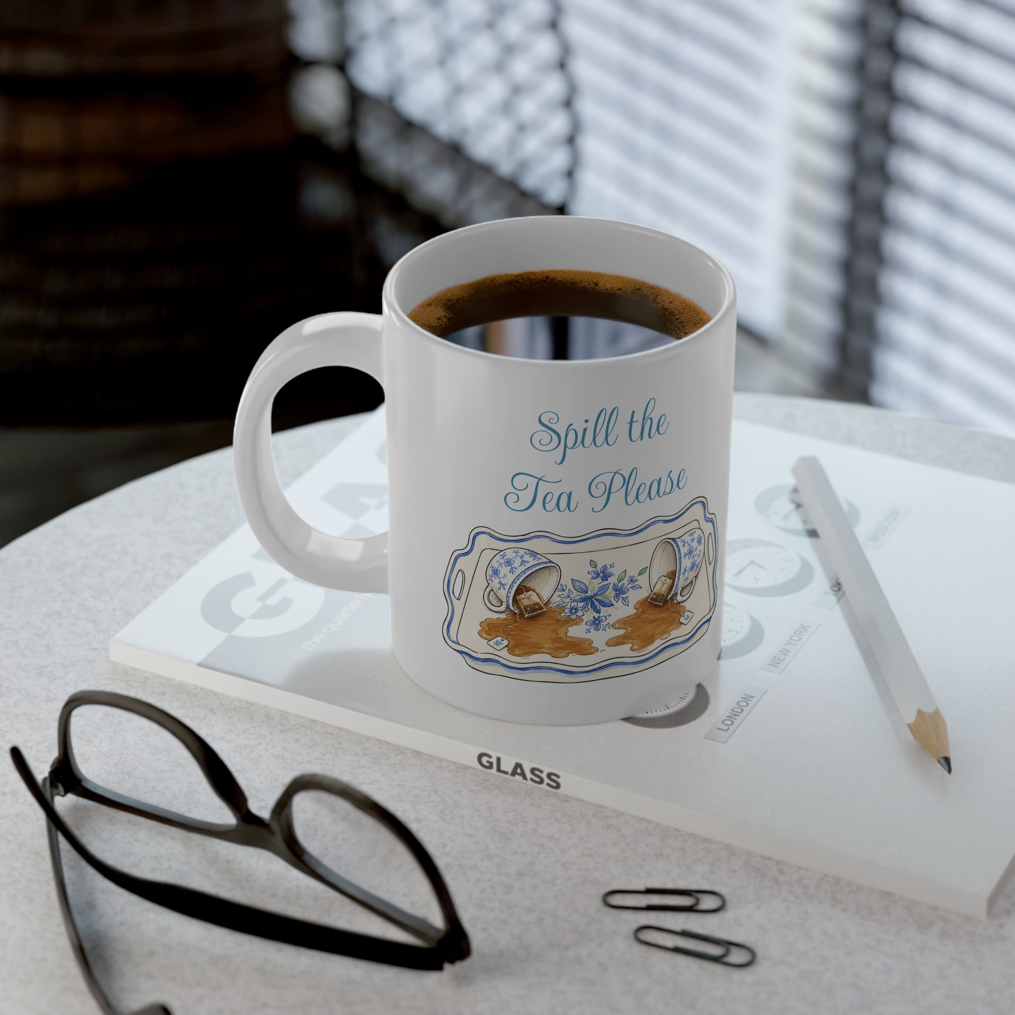 Spill the Tea Please — Tea Time Jumbo Mug 20oz