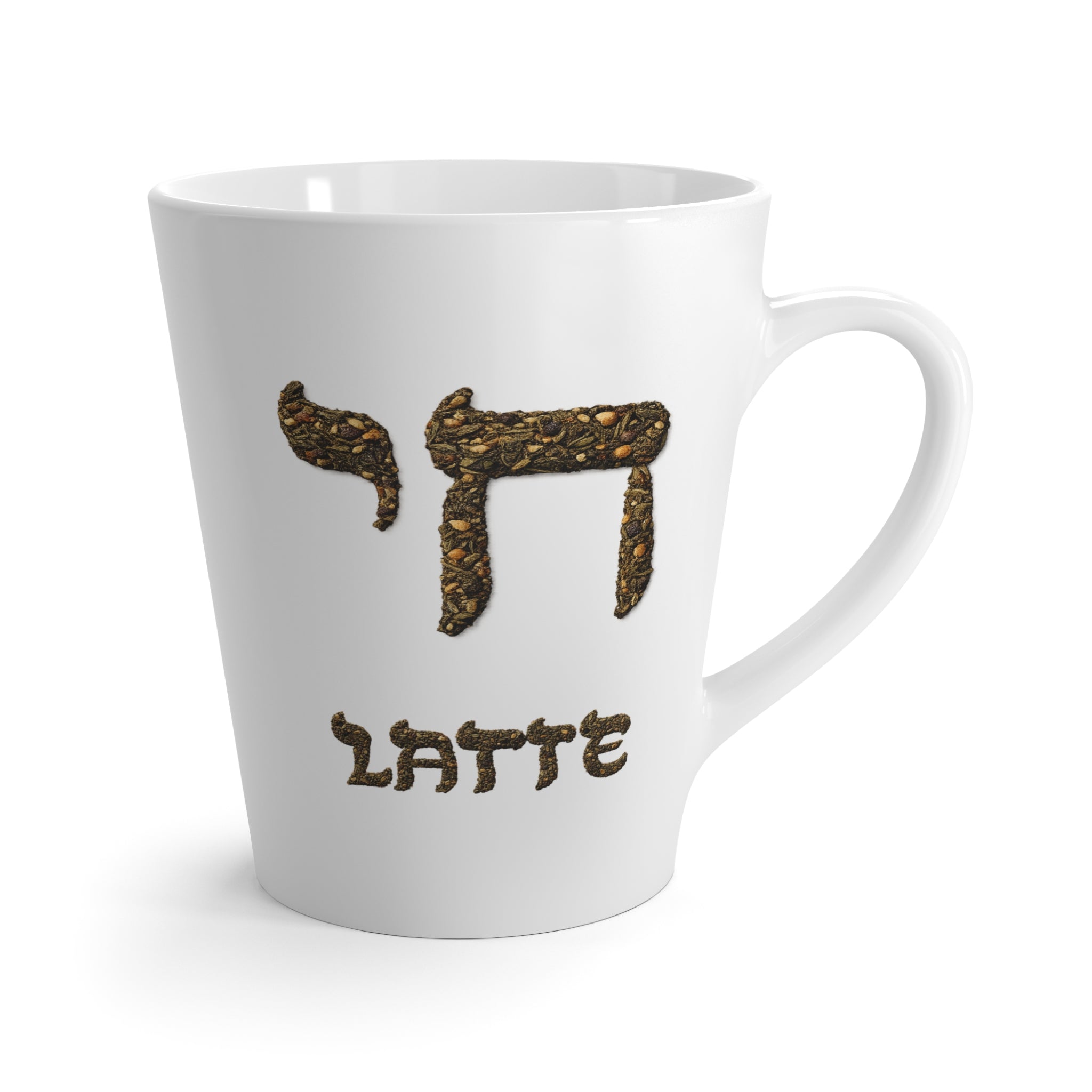 Hebrew Chai Latte Mug, 12oz