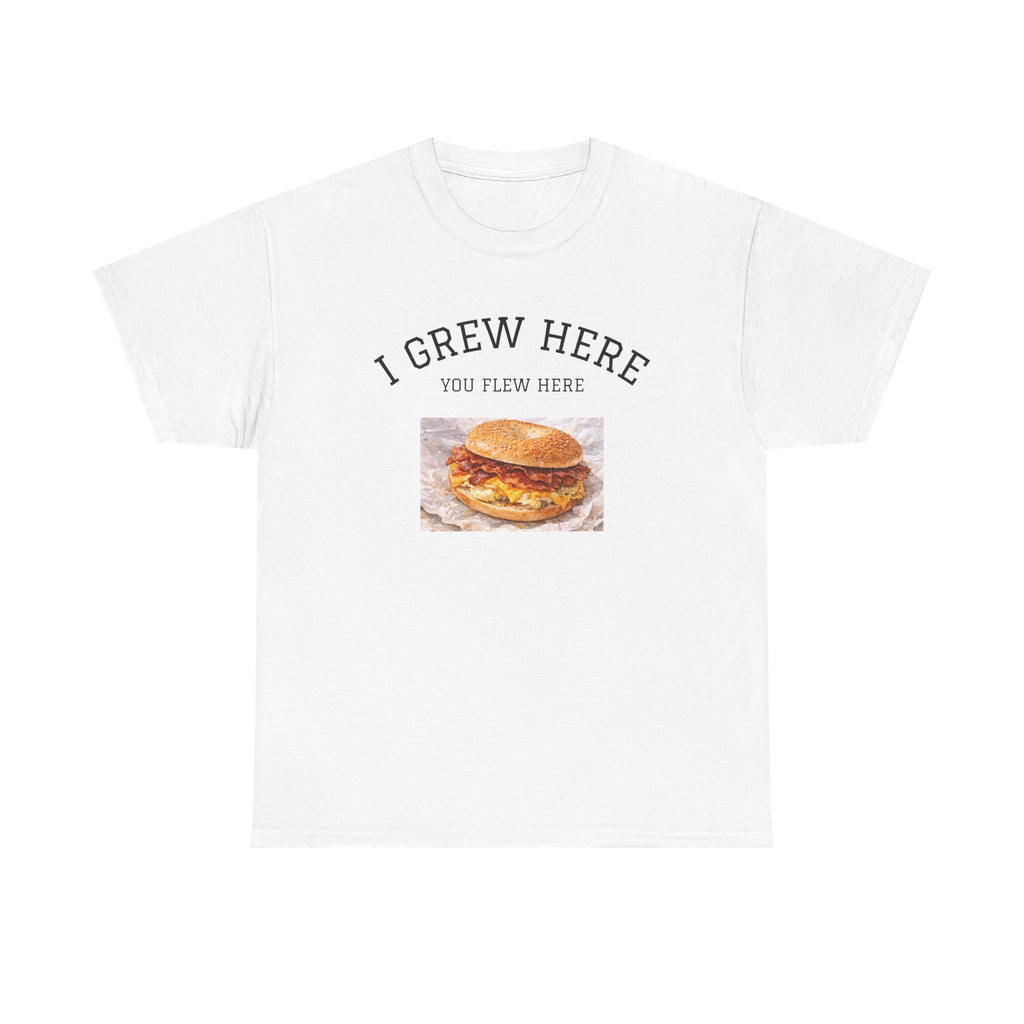 Bacon Egg and Cheese T-Shirt | I Grew Here You Flew Here New York City Bodega Food Tee