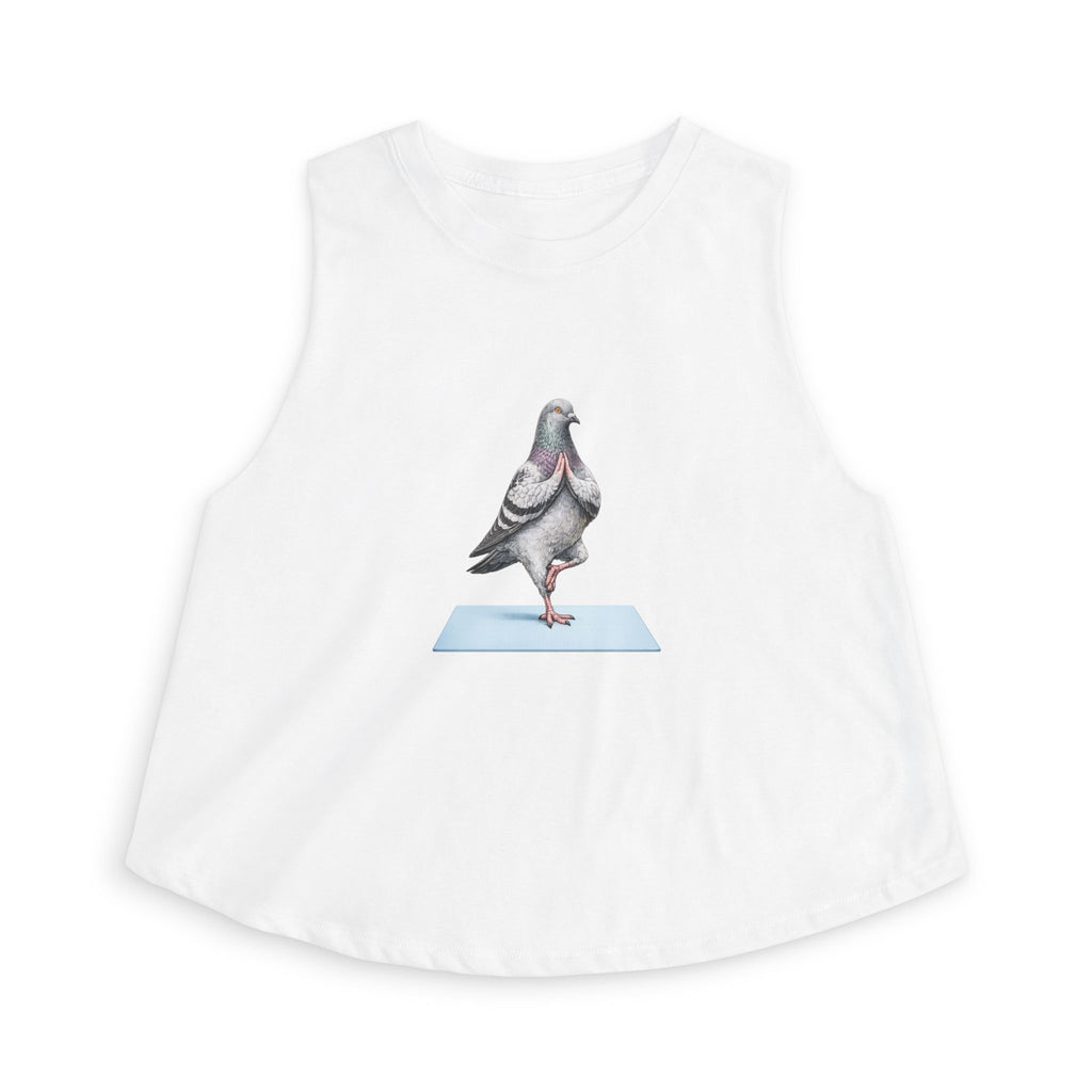 Central Park NYC Pigeon Crop Top — Yoga Bird Lovers YogiTank