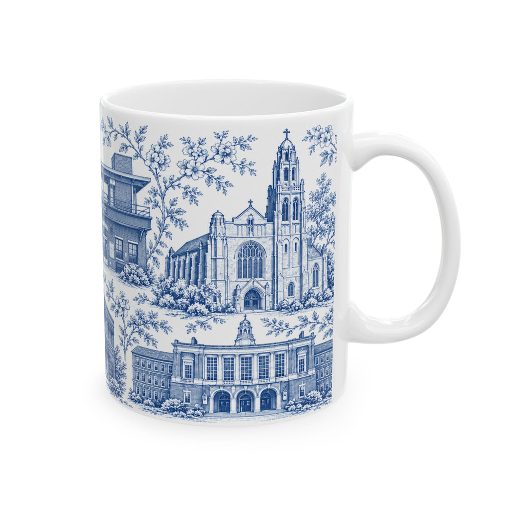 Rockville Center Blue Toile de Jouy 11 oz Mug