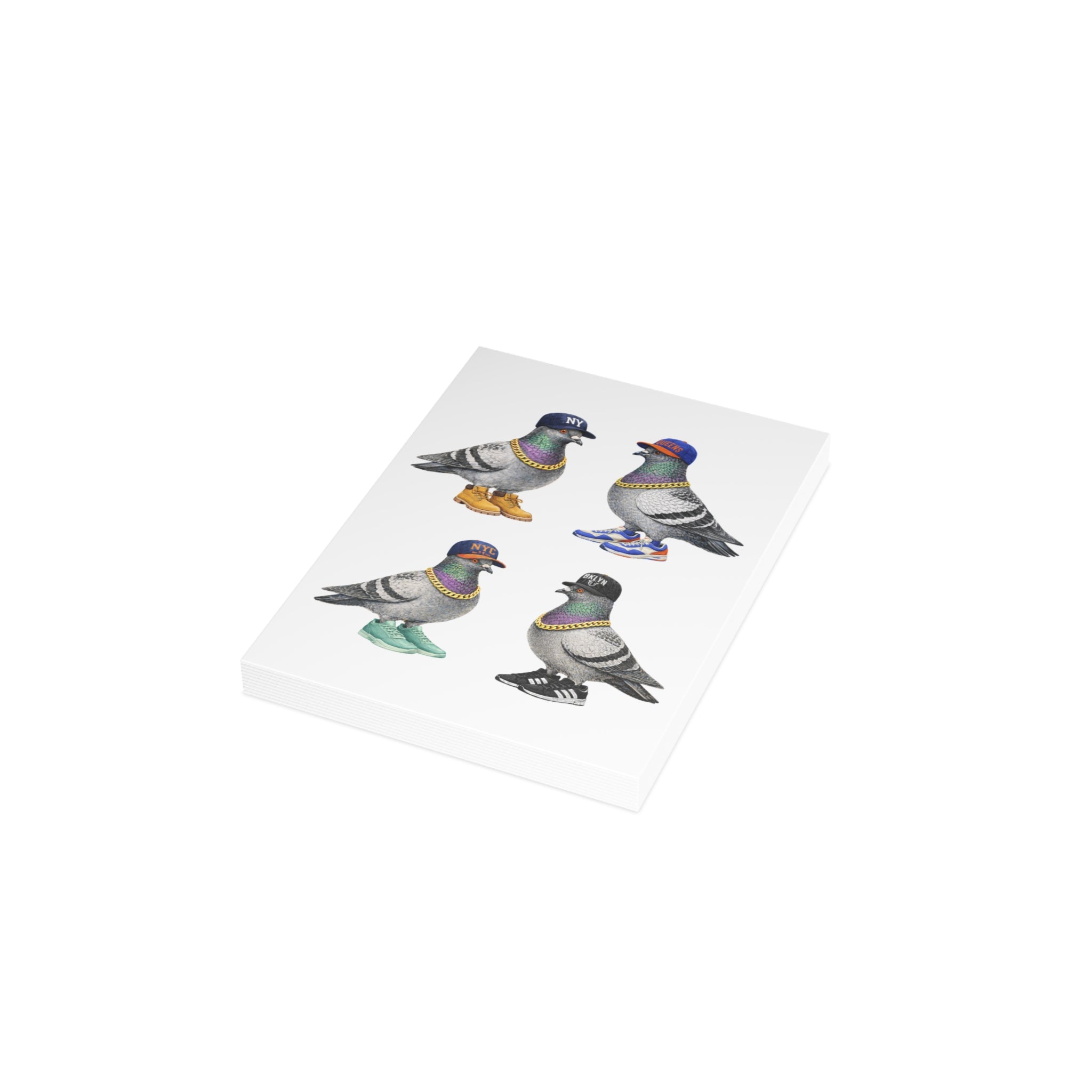 New York Sports Fan NYC Pigeon Greeting Cards | NY Sports Basketball Baseball  Bird Lover Card Pack