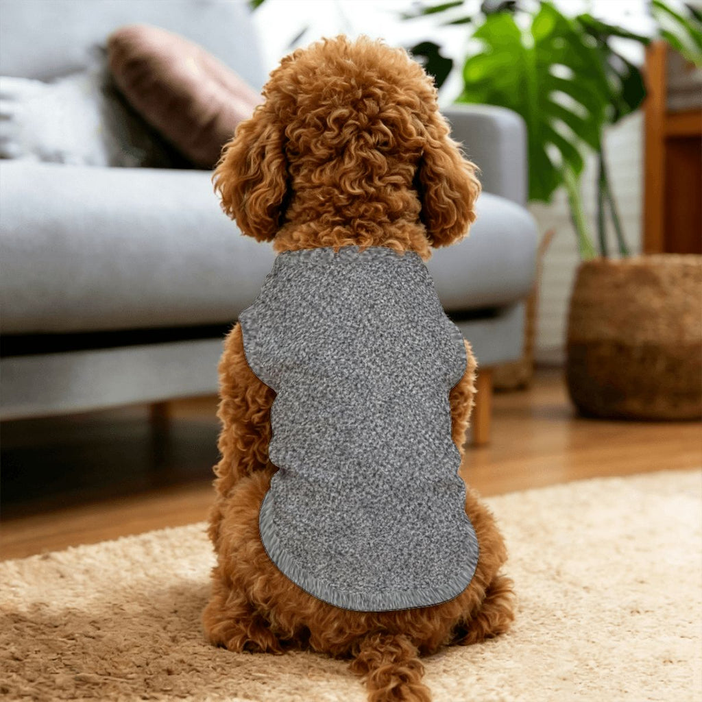 Financial District Gray Polyester Small Dog Vest   FiDi Finance Bro Dog